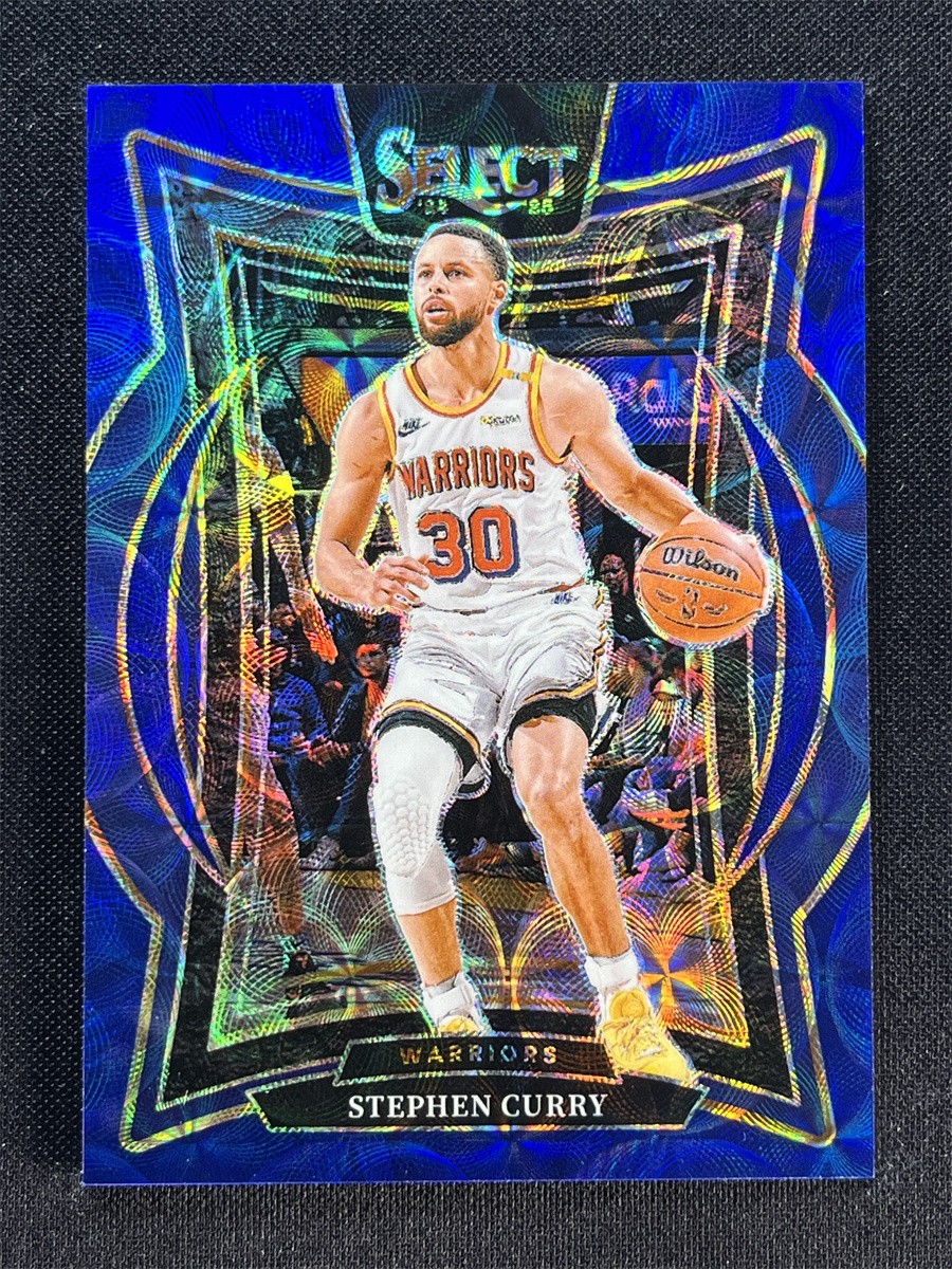 2024-25 Panini Select Stephen Curry #7 Concourse Blue Scope Prizm Warriors /249