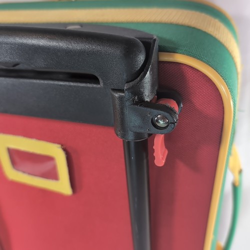 Franklin The Turtle Colorblock Suitcase Travel Bag Vintage Eye Spy Multicolor - Picture 8 of 23