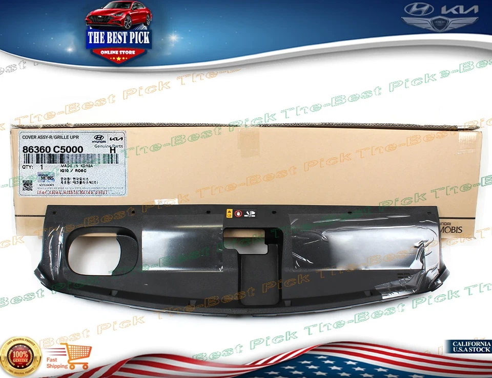 ⭐GENUINO⭐ Cubierta superior de la rejilla del radiador ⭐OEM⭐ para Kia Sorento 86360C5000 2016-2020 Foto 3 de 4
