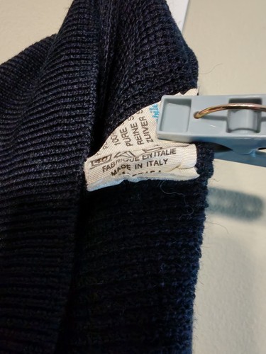 Navy Jumper Pullover Army Utility Thermal Sweater XL Mey & Edlich Italy Wool Aga - Picture 12 of 13