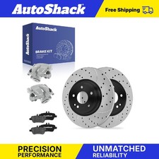 Rear Drilled Slotted Brake Rotors Ceramic Pads Calipers For Gla250 2020 Rear Drilled Slotted Brake Rotors Ceramic Pads Calipers For Gla250 2020