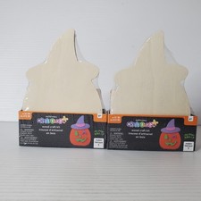 Creatology Halloween Wood Punkin Kids Craft Kit Jack O Lantern Painting Set Of 2