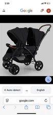 Double Stroller Foldable Baby Twin Lightweight Travel Black