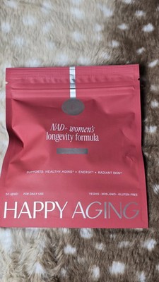 Happy Aging Essential Longevity Formula NAD+ Women's Capsules for Energy 30ct