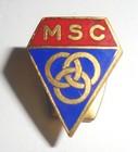 INSIGNIA DE BOTÓN ""MSC"" MOTERO DEPORTIVO MILITAR O CIVIL A IDENTIFICAR