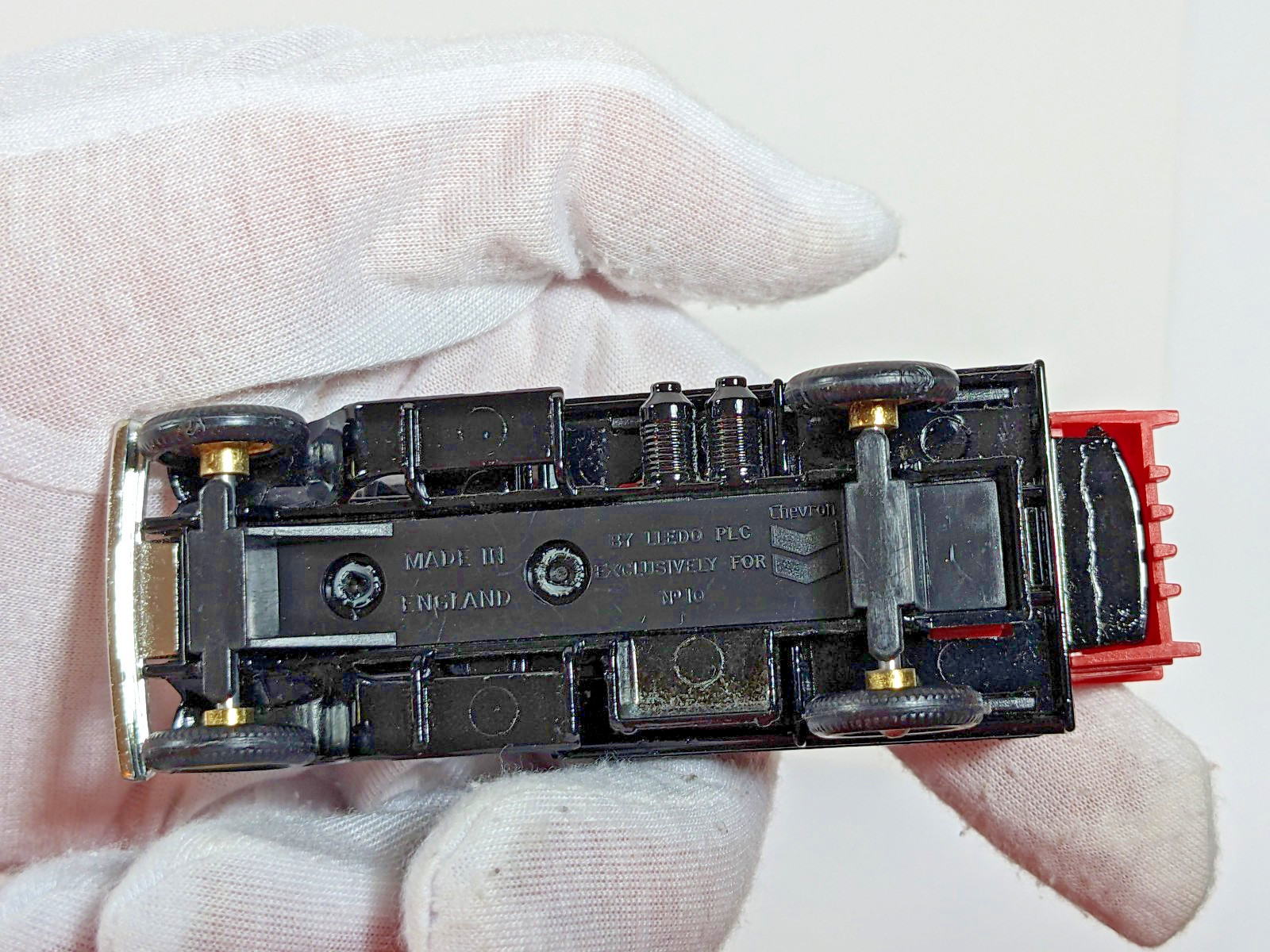 Lledo Standard Oil Red Crown Gasoline black diecast truck.