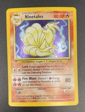 Pokémon Ninetales  12/102 HP 80 Fire Blast Holo ( some scratches)
