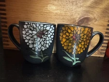 Gibson Home Gardenia Cafe  16 oz. Coffee Mugs Set Of 2