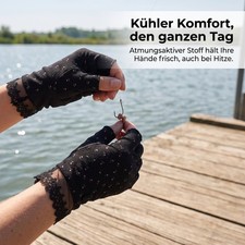 UV Handschuhe Damen Halbfinger f&uuml;r Autofahren im Sommer