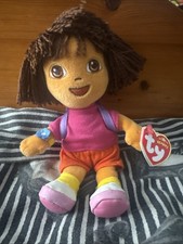 Ty Beanie Babies Dora the Explorer Soft Plush Toy With Tags