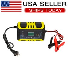 Car Battery Charger Heavy Duty 12V/24V Smart Automatic Intelligent Pulse Repair