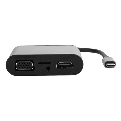 Gray 8 In 1 USB C Hub Gray Multi Functional Expansion Dock Type C To HDMiVGa NEW - Afbeelding 2 van 12