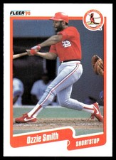Ozzie Smith 1990 Fleer #260 Cardinals MLB READ FREE SHIPPING AutographDen