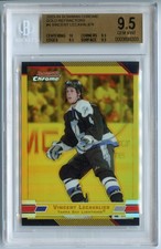 2003-04 Bowman Chrome Vincent Lecavalier GOLD Refractor #/50 BGS 9.5 GEM MINT