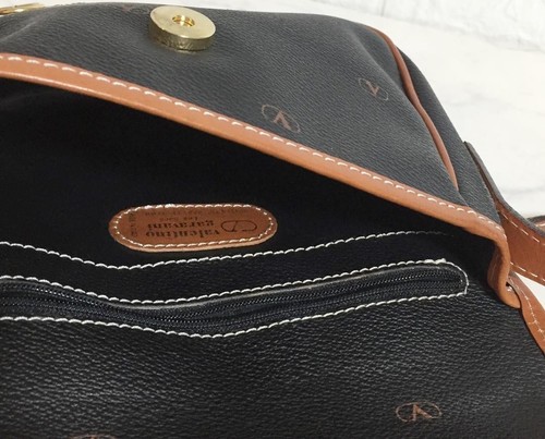Valentino Garavani Shoulder Bag Purse Logo Leather PVC Authentic - Picture 9 of 24