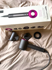 Dyson Supersonic Hair Dryer Grey/Pink with Diffuser & Magnetic Attachments