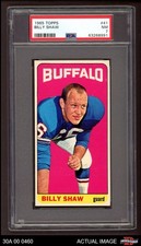 1965 Topps #41 Billy Shaw Bills SHORT-PRINT HOF Georgia Tech PSA 7 - NM