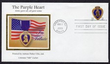 2003 37c Purple Heart Medal (Scott 3784A) - Colorano "Silk" FDC OW141