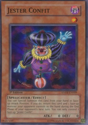 Jester Confit - ANPR-EN009 - Super Rare - Unlimited Edition - Damaged