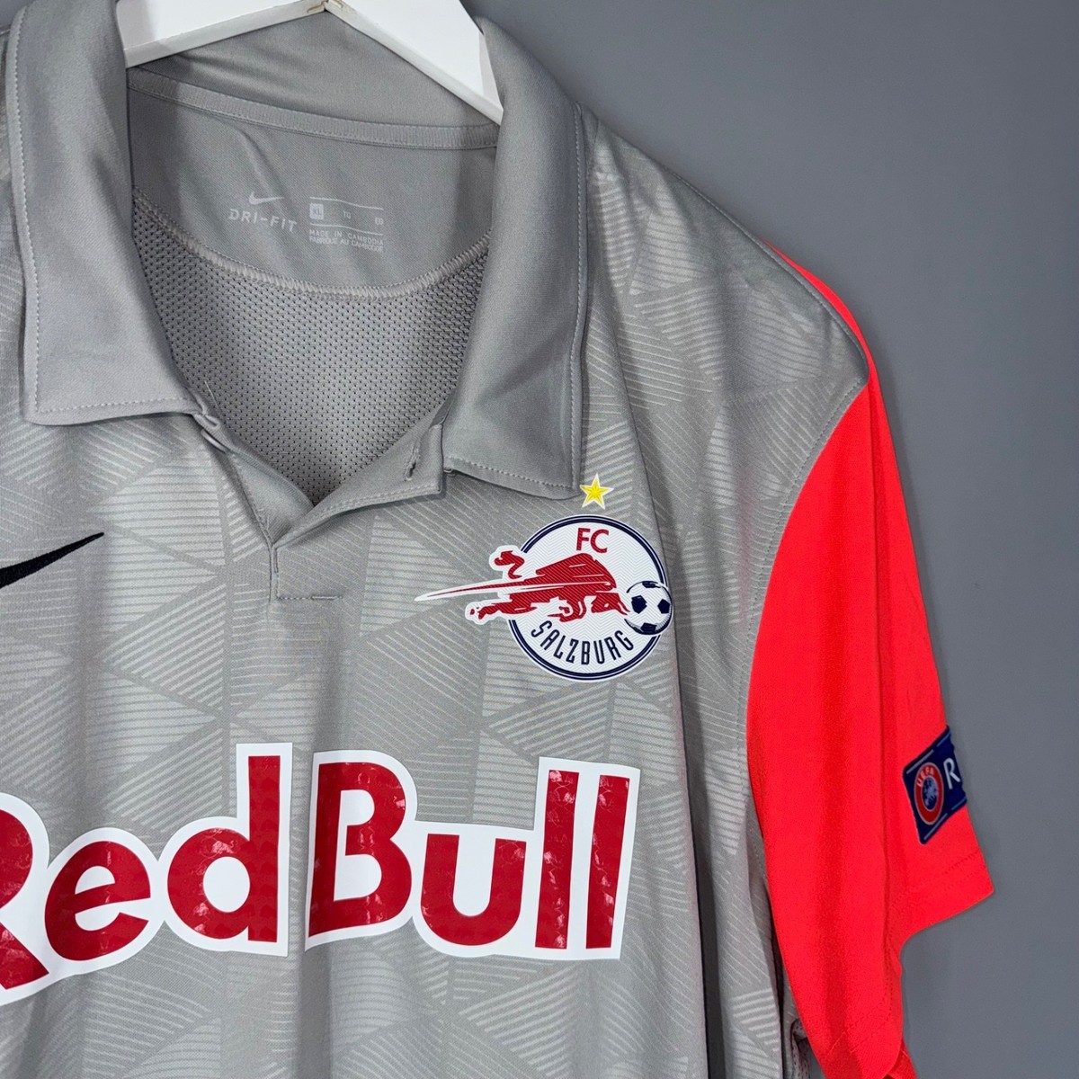 RED BULL SALZBURG 2020 2021 EUROPEAN AWAY FOOTBALL SHIRT NIKE