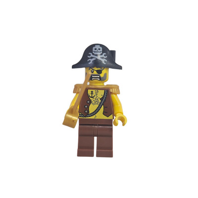LEGO MOC Figur Captain Deadeye   Piraten-Kapitän mit Säbel & Dreispitz