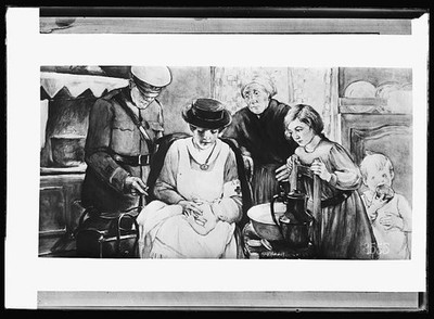 Photo:France American Red Cross Miss Babbitt 1918 Baby Care Poster