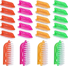 24 Pack Scrub Brushes for Cleaning Comfort Grip Stiff Bristles Cleaning Carpet B