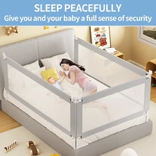 Bed Rail for Toddlers - Adjustable Baby Bed Rail Guard Kids Safety Bed Rail Home