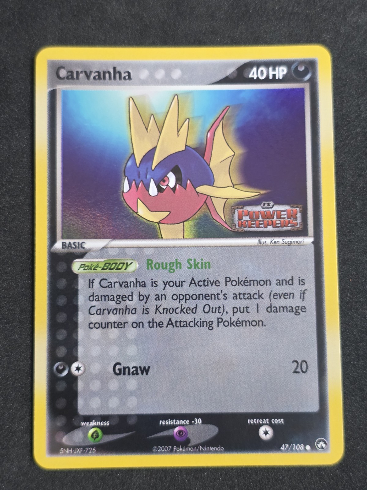 Carvanha 47/108 Power Keepers Reverse Holo Stamped LP
