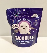 The Woobles Beginner Crochet Kit Snooky The Ghost Glow In the Dark New