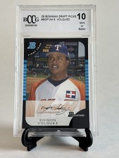 2005 Bowman Draft #134 Edison Volquez FY BCCG 10 Rookie RC