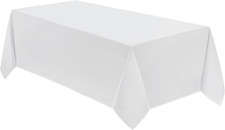 1 Pack Tablecloth 90  132Inch Rectangle Table Cloth Polyester, Stain Wrinkle Re