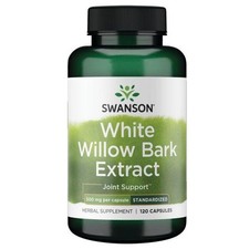 Swanson White Willow Bark Extract 500mg Joint  Muscle Relief 120 Caps  500 MG