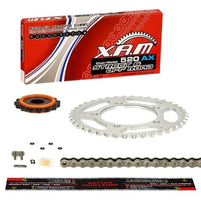 XAM SILENT Kettensatz Suzuki DR 650 RSE (SP43B) EXTRA verstärkt, Clipschloss