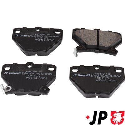 Jp Group Bremsbelagsatz, Scheibenbremse 4863701110 FüR Toyota-image