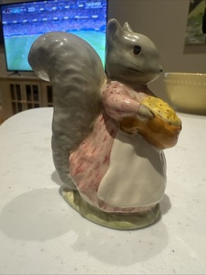 1961 Beatrix Potter's Goody Tiptoes Squirrel Beswick England Figurine Figure