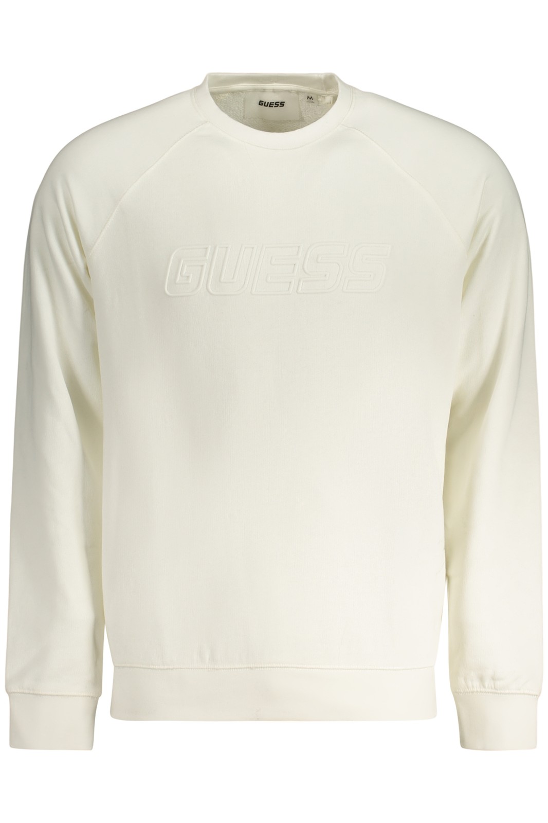 Guess Uomo Bianco Uomini, Felpa + Maglione, Felpa Da In Cotone Stile Jeans, (L) - Immagine 2