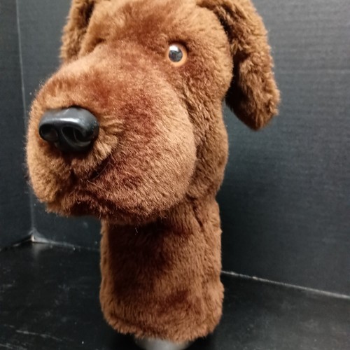 Daphne Original Plush Golf Club Driver Headcover Chocolate Lab Brown Puppy Dog - Picture 7 of 13