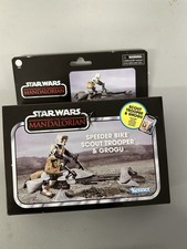 Star Wars TVC Vintage Collection Speeder Bike Scout Trooper & Grogu