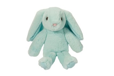 Douglas Iris Aqua Floppy Bunny Plush Animal, 7 in sitting, (small)