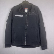 Bulwark FR Men  s Heavyweight Flame Resistant Zip Jacket Black Large