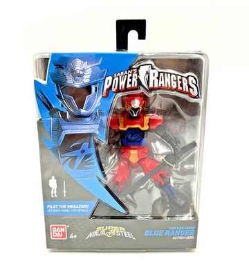 Power Rangers Super Ninja Steel Lion Fire Armor Blue Ranger Figure