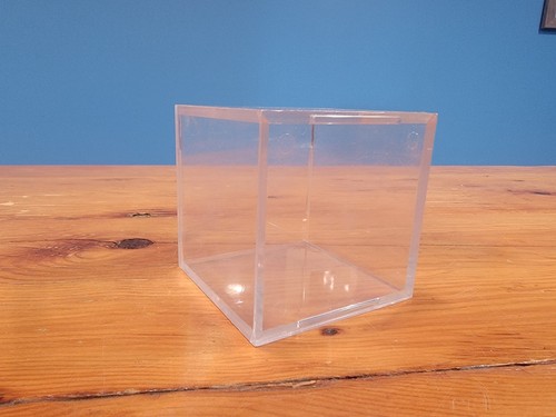 Baseball Display Case | Acrylic Baseball Cube Clear Storage Case - Picture 3 of 8