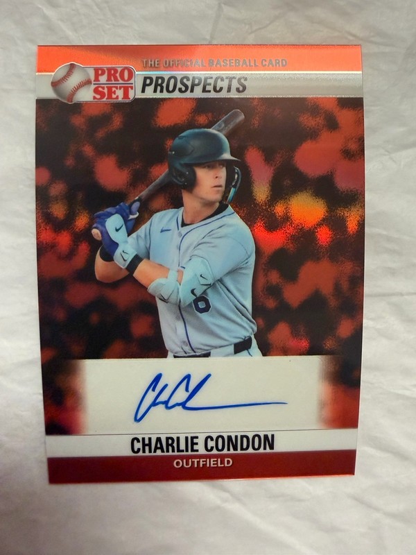 💥2026 Leaf Pro Set ⚾️ CHARLIE CONDON Orange Prismatic Auto #d /4 SSP Rockies