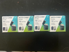 ACCU-CHEK GUIDE TEST STRIPS 4 BOXES 400 COUNT DIFRNT EXP DATES..SEE DESCRIPTION
