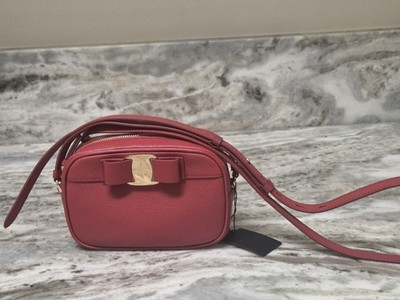 Ferragamo Leather Vara Bow Crossbody Bag NEW | eBay