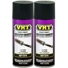 VHT High Temp Paint SP652 (2pk); Epozy Paint 11oz Aerosol Satin Black 250°F