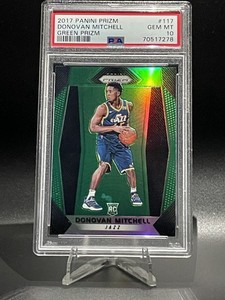 2017-18 Panini Prizm - Donovan Mitchell #117 Green Prizm (RC)