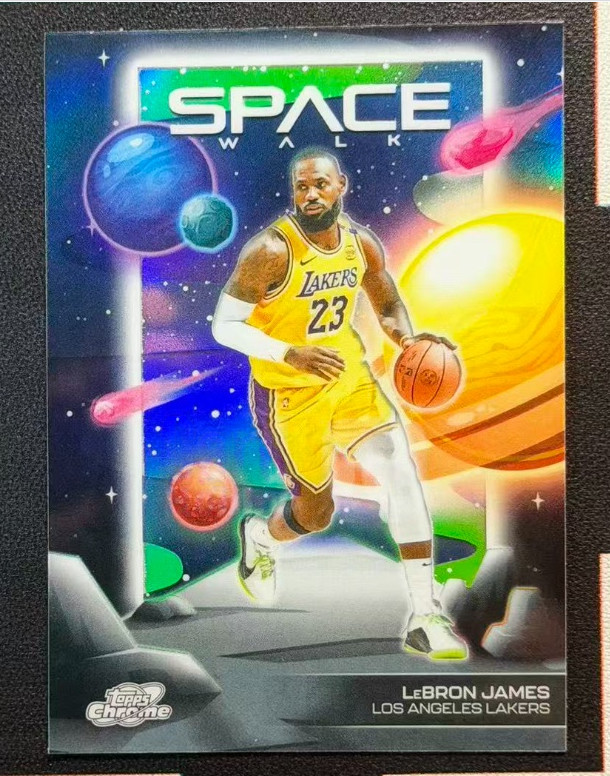 Lebron James 2025-26 Topps Cosmic Chrome Refractor Space Walk Lakers #SW-1