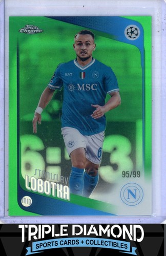 2025-26 Topps Chrome UCC Stanislav Lobotka Green Refractor #95/99 L496